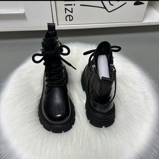 短靴 真皮马丁靴女款 2025秋冬新款 欧货英伦风时尚 百搭厚底网红爆款