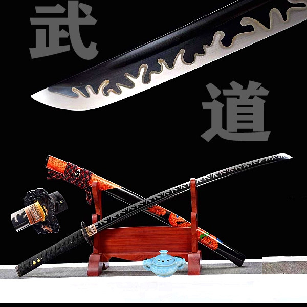 龙泉锰钢打刀武士刃太刀长款居合