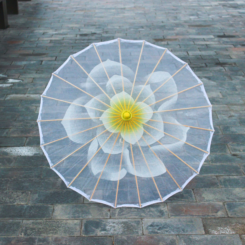 茉莉花开清明雨上春晚舞蹈道具伞汉服中国风走秀演出伞傣雨悠悠