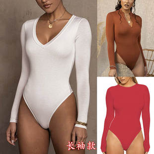 2026欧美外贸新款女装性感修身连体衣套装组合个性透气秋季长袖款