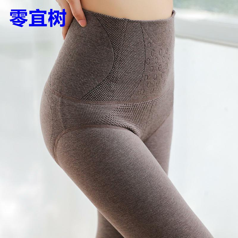 140矮小个子高腰收腹棉鱼骨打底裤外穿秋冬加绒加厚150小码连裤袜