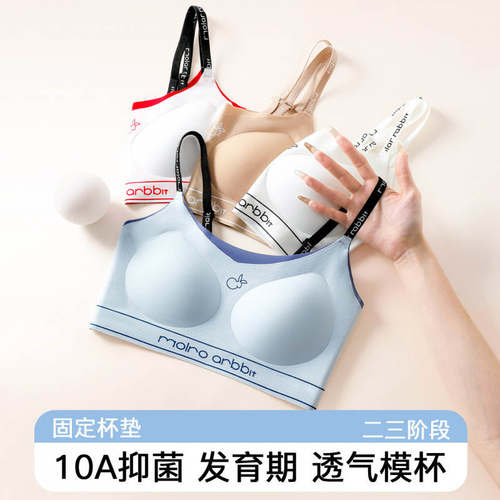 【抖音新款】发育期三阶段12-22岁少女内衣女款文胸18女学生专用