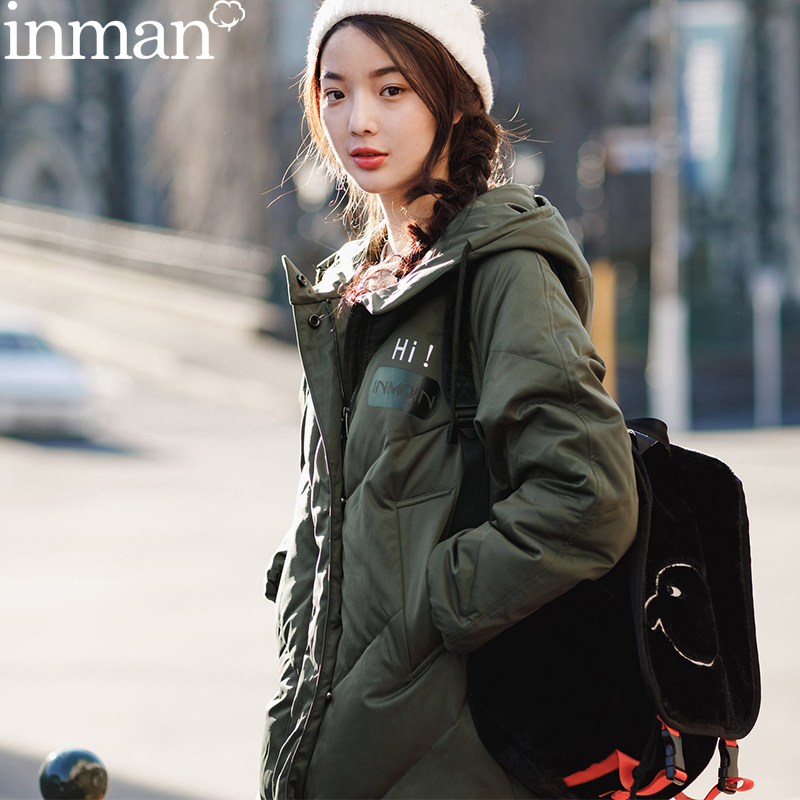 茵曼旗舰店品牌冬款茵蔓防冻裂女士羽绒服2020年新款时尚中长款潮