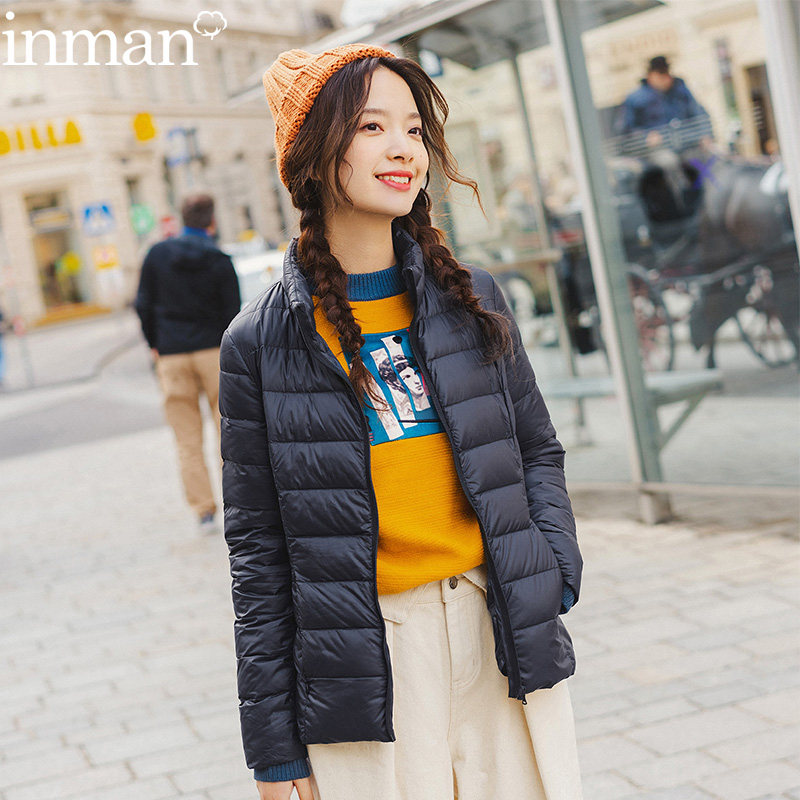 特价清仓茵曼旗舰店品牌轻薄款女士羽绒服女装短款2020年新款冬款