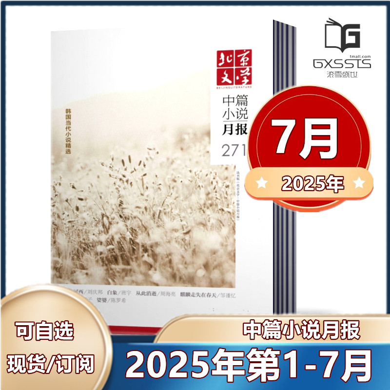 新刊现货北京文学中篇杂志