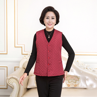 西域皮业抗寒真皮真毛羊毛马甲纯羊毛背心妈妈装中老年人皮毛一体