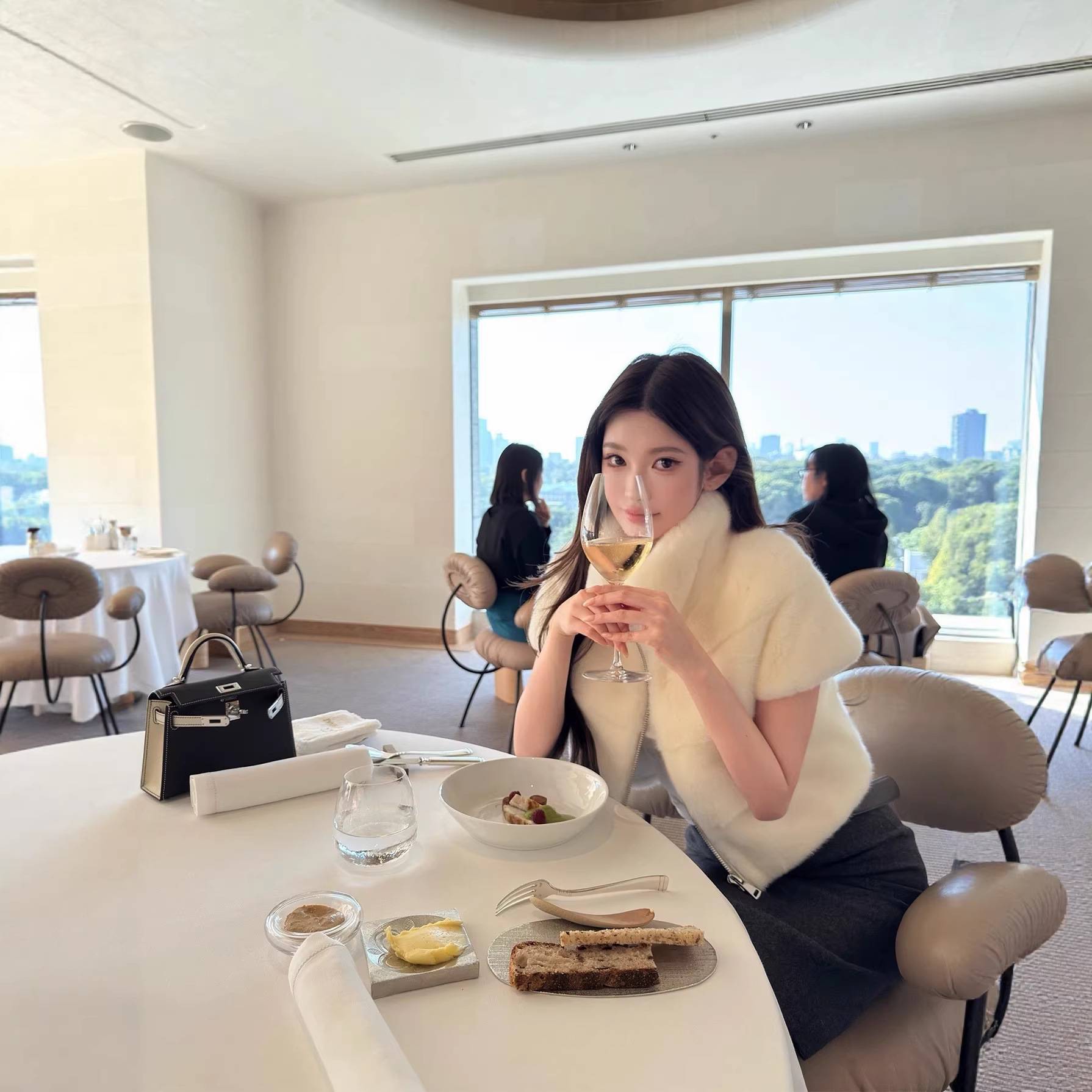 2026新款环保皮草仿水貂毛外套名媛风无袖修身宽松显瘦时尚款女士