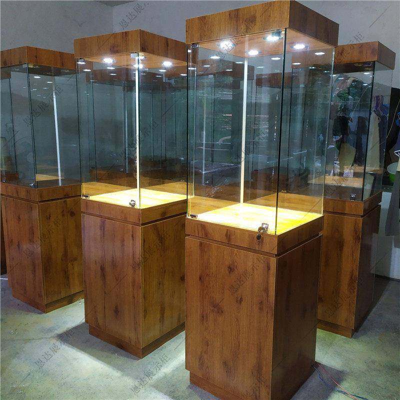 产品展示柜珠宝玉器饰品展柜展厅手办模型样品玻璃柜博物馆展示柜