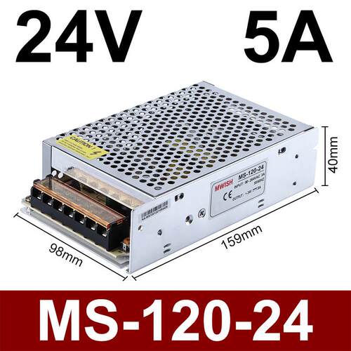 明伟MS-50/100/150W变压器12V门禁直流24V10a开关电源120w5小体积