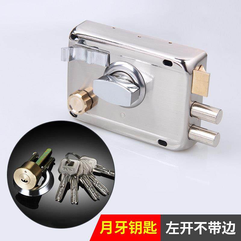 叶片空转外装门锁老式防盗门锁房门锁大门室内外房门木门锁铁门锁