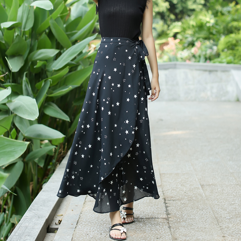 韩版一片式波西米亚海边度假修身显瘦简约雪纺裹裙下半身裙长裙女|msdalam kategori Butik wanita / wanita, skirt - dari Buy2taobao.com untuk memberikan perkhidmatan ejen Taobao profesional membeli