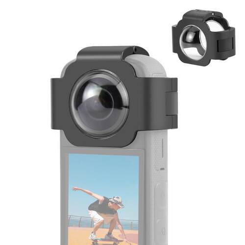 PULUZ胖牛 适用于影石Insta360 X3相机保护镜 卡扣式塑料保护盖