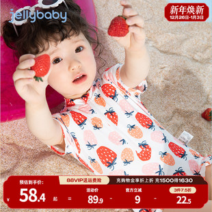 宝宝泳衣一岁儿童温泉公主幼儿可爱婴儿连体游泳衣小女孩泳装 女童