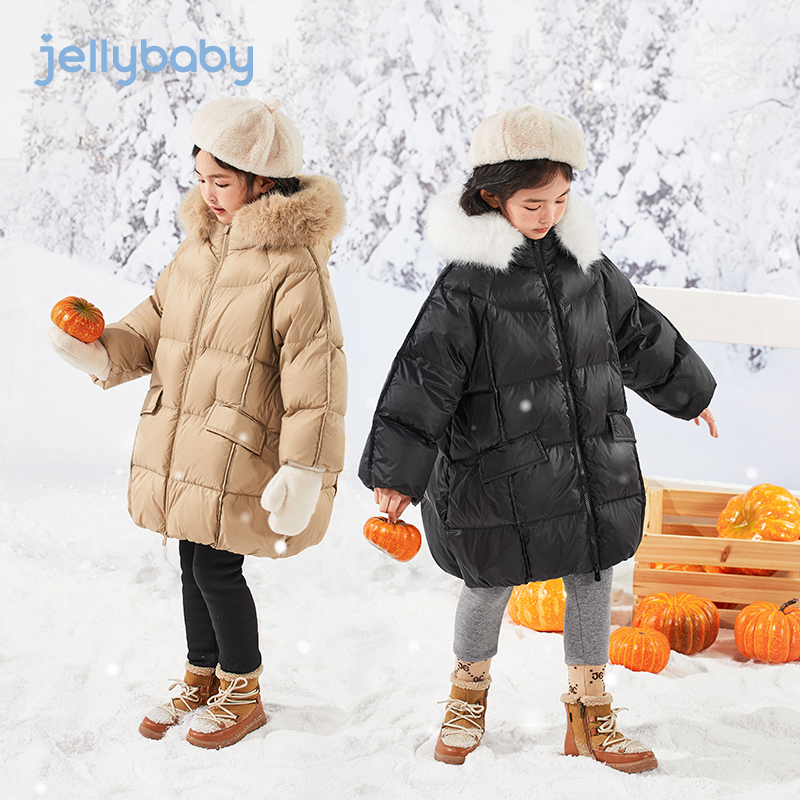 杜邦中长款羽绒服jellybaby