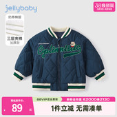 小男孩棒球外套秋冬宝宝棉服冬季 女童小儿童棉衣加绒夹克男童外套