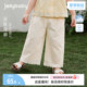 女童裤 新品 子宝宝法式 花边直筒裤 儿童夏装 大童透气长裤 2026夏季