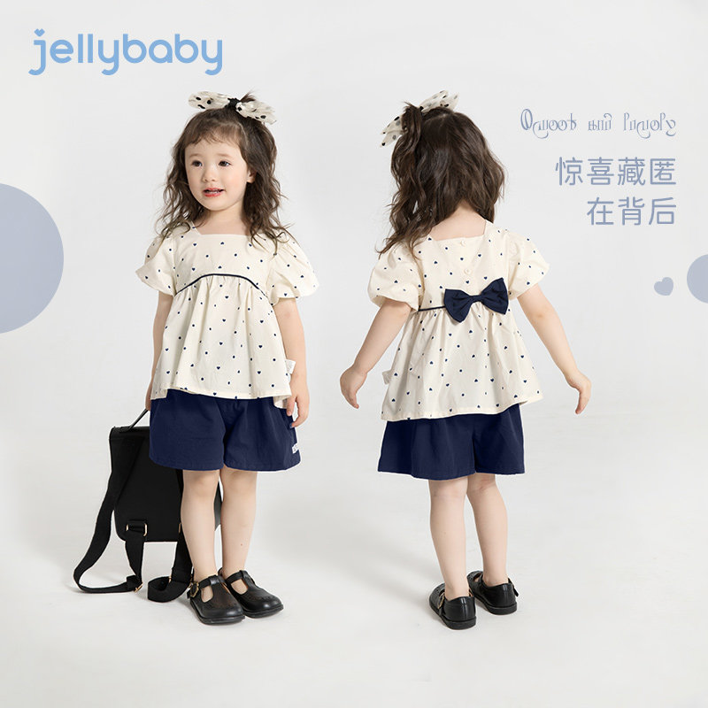 女童短袖套装夏季儿童短裤衣服小女孩两件套婴儿纯棉两岁宝宝夏装