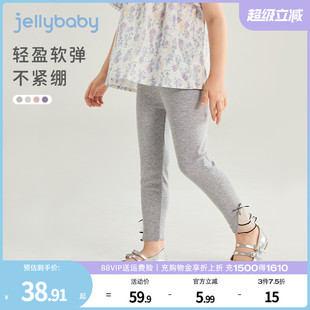 小女孩時(shí)尚 九分 兒童新款 女童打底褲 夏季 高彈寶寶夏裝 薄款 褲 子