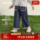 子 儿童法式 7A抗菌 春装 女童休闲裤 小童直筒裤 裤 花边长裤 宝宝春季