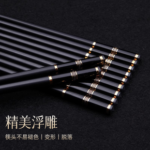 唐宗筷合金筷子家用高档抗菌防霉耐高温轻奢高级感新款pps豪华筷