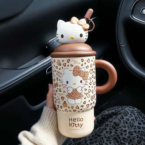 艾可思凯蒂猫保温吸管杯650ML