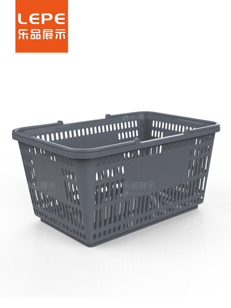 LEPIN 슈퍼마켓 편의점 트롤리 쇼핑 바구니 엄마와  저장소 손 바구니 약국 흰색 플라스틱 바구니 도매