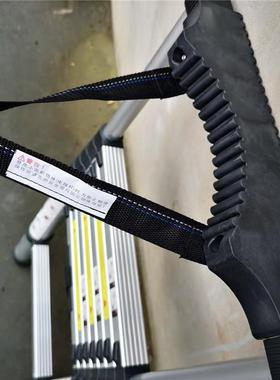 梯子顶部保护套伸缩梯子通用竹节梯配件防滑垫子黑色圆弧爬电杆子