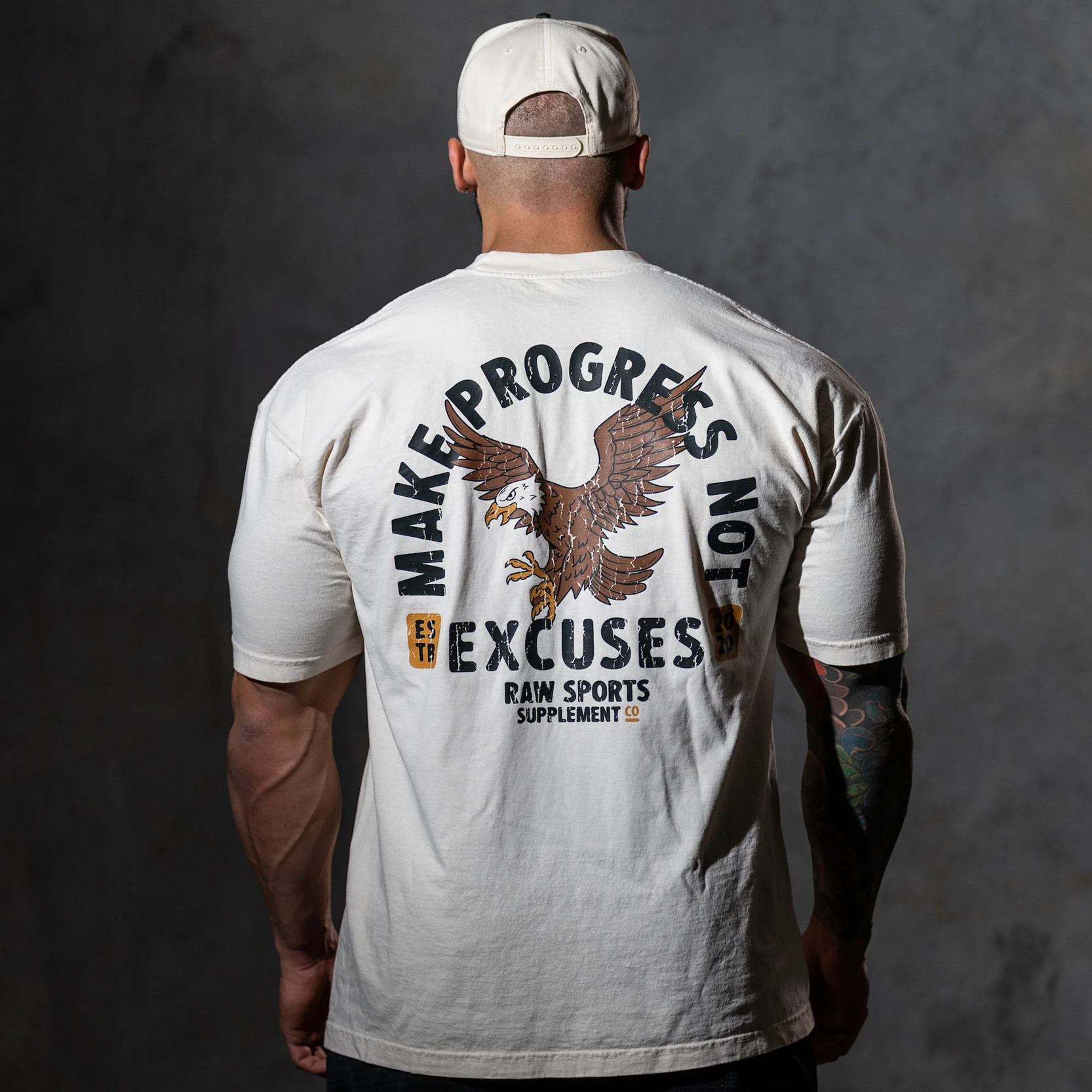 克里斯短袖健身训练老鹰宽松T恤男女运动透气美式小领口五分袖