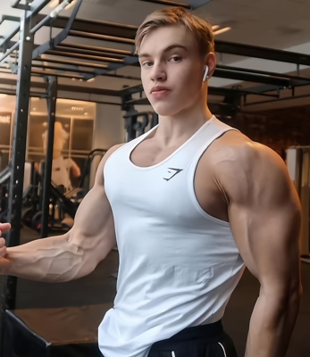 GYMSHARK鲨鱼弹力棉背心健身健美运动训练力量无袖T恤坎肩修身衣