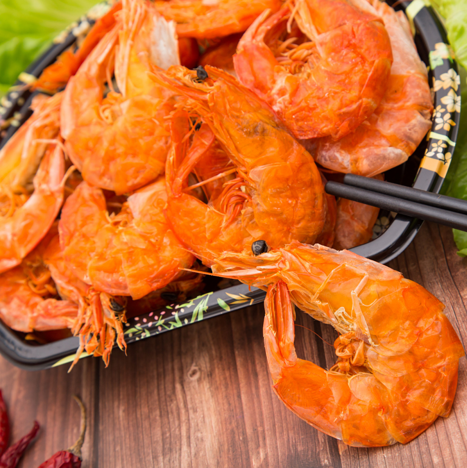 湛江特产软壳海虾烤虾即食虾零食500g淡干海鲜干货即食大虾干送礼