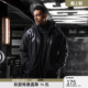 印花运动外套男宽松保暖 时尚 bdpowerup秋季 加绒针织拉链帽衫