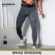 男春季 BD健美站紧身裤 拼色速干透气高弹训练跑步健身裤 时尚 男新款