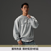 简约宽松重磅圆领套头衫 健身运动卫衣男新款 美式 BD健美站秋季