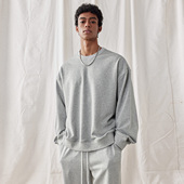 BD健美站新款 圆领套头上衣简约纯色篮球健身运动卫衣男宽松