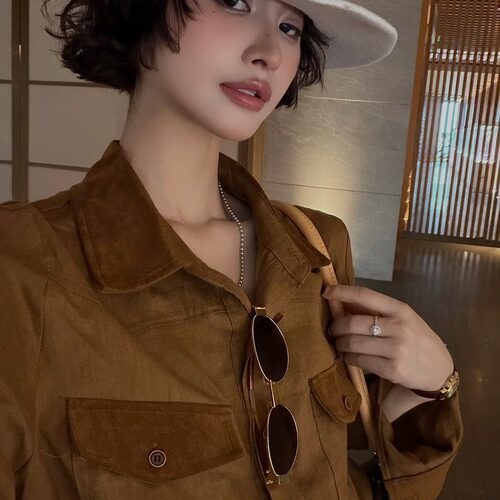老钱风亚麻复古宽松显瘦衬衫女