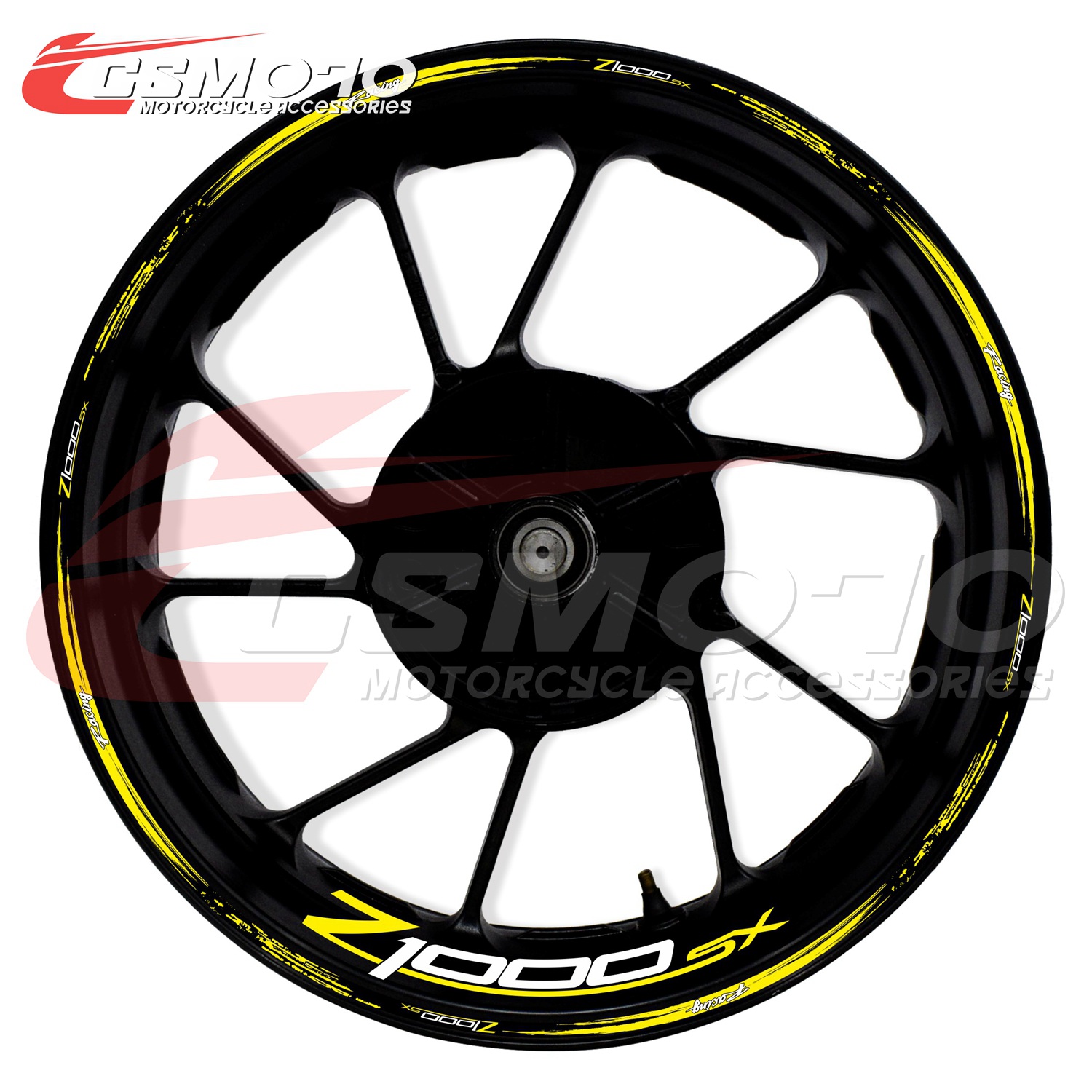 CSMOTO 川崎 KAWASAKI Z1000SX 摩托车轮毂贴花 防水防晒反光贴纸