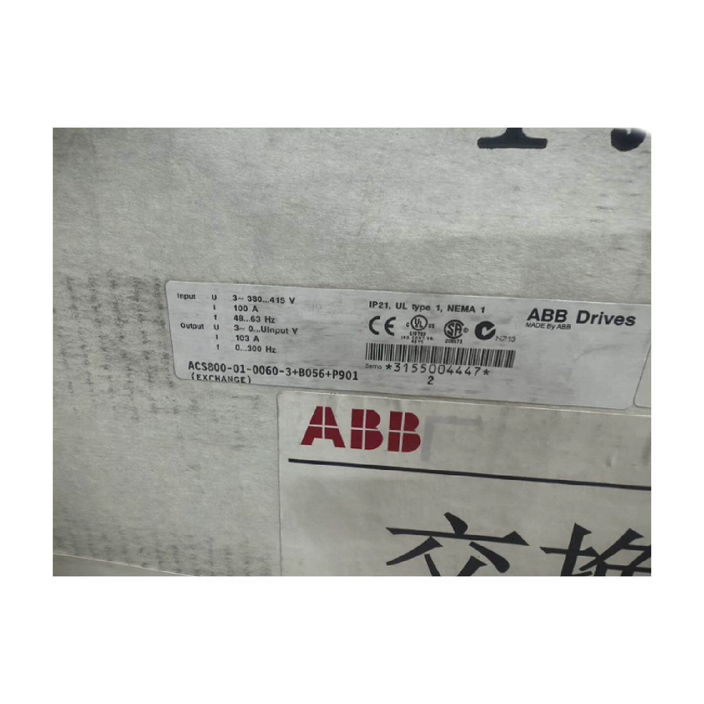 议价实价现货ACS800-01-0060-3B056P901正品全新ABB原装变频器