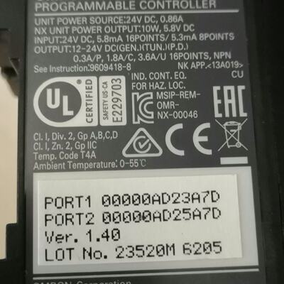 询价-歐姆龍PLC型號NX1P21140DT交換機GXJC03