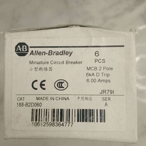 AB全新小型断路器188-B2D060—议价