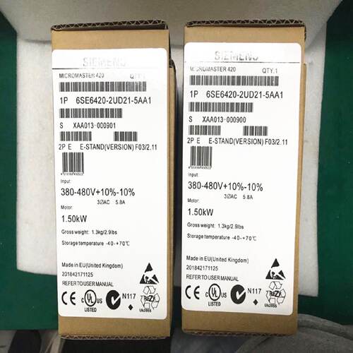 议价6SE6420-2UD21-5AA1 西门子 MM420变频器 1.5KW 6SE642O2UD21