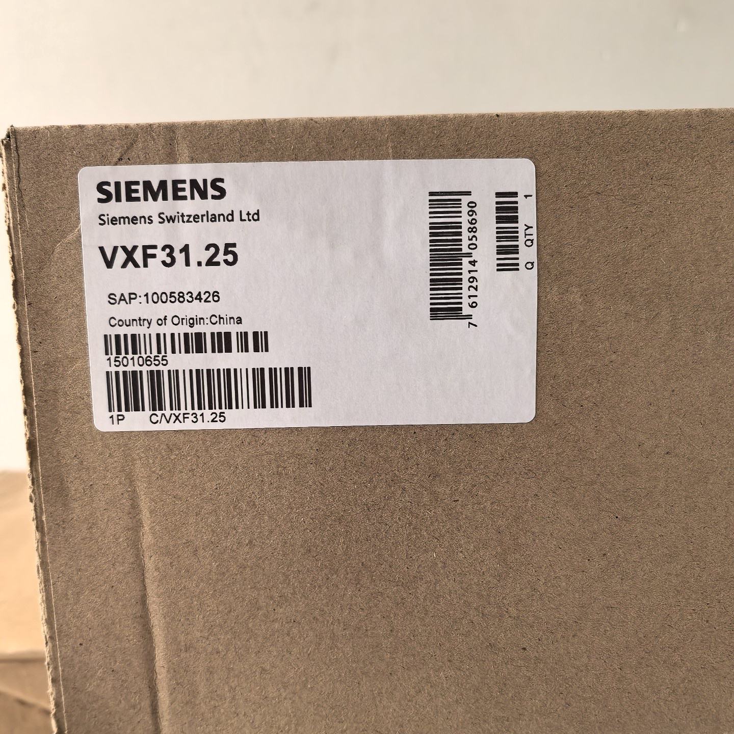 议价--【全新正品】SIEMENS西门子VXF31.25三通水阀