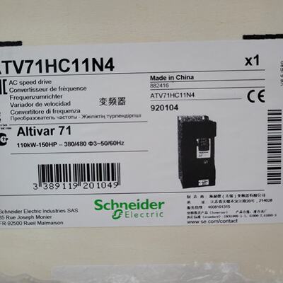 议价施耐德变频器ATV71HU75N4Z/HD15/HD37/HD45/HD75/HC11/HC13