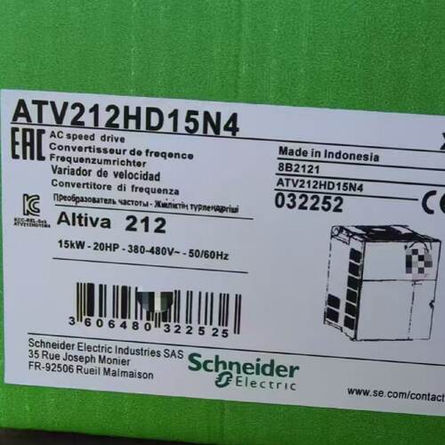 议价施耐德变频器ATV212HD15N4 三相15kw电机功率20hp 全新原装正