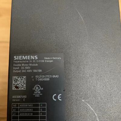 西门子驱动器18A6SL31212TE218AA3