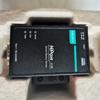 议价MOXA摩莎NPORT5130 RS-232/485串口设备联网服务器 产地:台湾