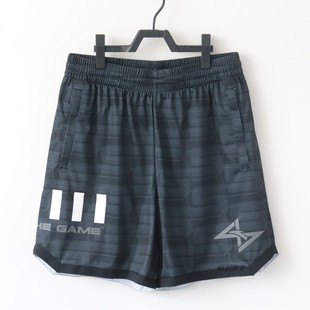 安踏男子比赛短裤夏季篮球训练速干透气针织运动短裤152431307
