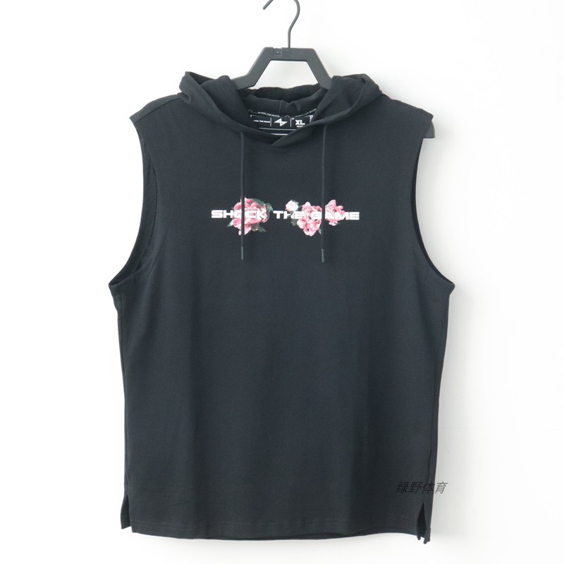 安踏男篮球背心透气无袖坎肩篮球服针织衫连帽运动上衣152431185