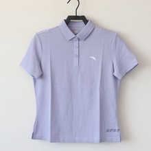 安踏女短袖POLO衫T恤翻领短袖夏季快干棉透气运动上衣162427155