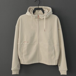 安踏女外套开衫卫衣秋冬加绒加厚保暖连帽针织运动上衣162447726N