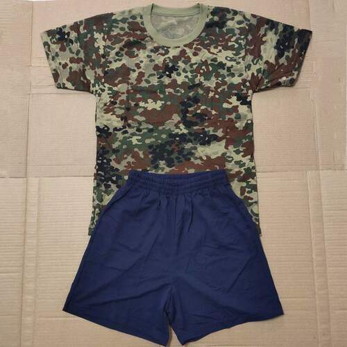 夏季薄款速干透气短袖体能服套装